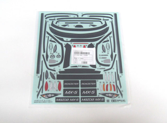 Tamiya 58624 Mazda MX-5 Roadster/M05, 9495871/19495871 Decals/Stickers, NIP