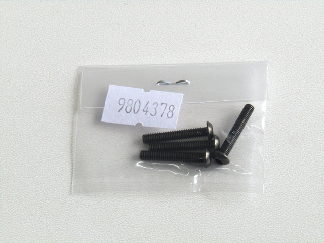 Tamiya 9804378/19804378 3x18mm Hex Head Screw (4 Pcs.), NIP