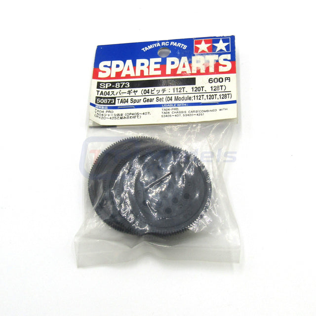 Tamiya 9115109/19115109/50873 TA04 Spur Gear Set (04 Module; 112T,120T,128T) NEW