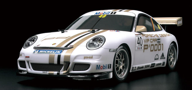 Tamiya 47429 Porsche 911 GT3 CUP VIP 2008 Assembly Kit (TT01E/TT-01E), NIB **Discontinued**