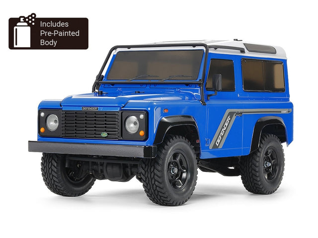 Tamiya 47478 Land Rover Defender 90 (Factory Pre-Painted Blue Body) Assembly Kit, (CC02/CC-02), NIB **Discontinued**