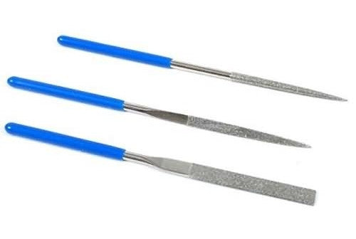 Italeri A50820 Professional Tools Mini Diamond File Set (3 Pcs.), (For Tamiya)