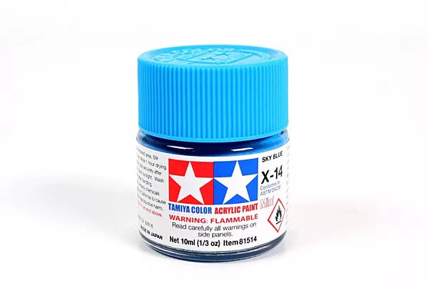 Tamiya Acrylic Mini X & XF Paint Jars (Round, 10ml, .33fl oz), NEW