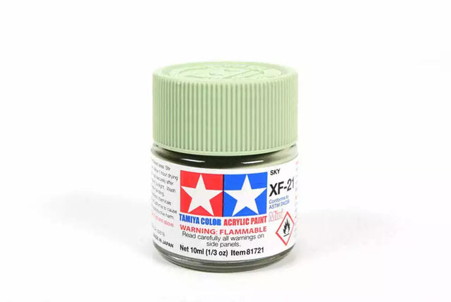 Tamiya Acrylic Mini X & XF Paint Jars (Round, 10ml, .33fl oz), NEW
