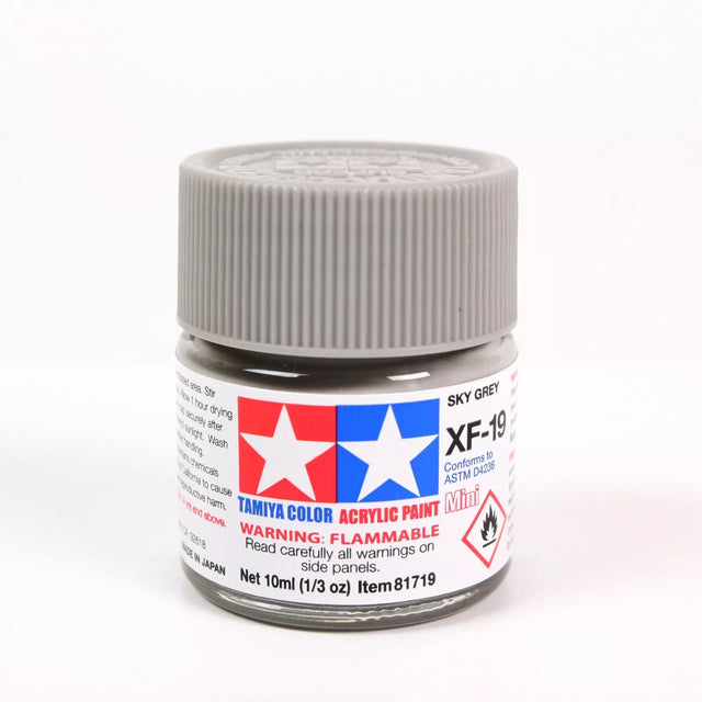 Tamiya Acrylic Mini X & XF Paint Jars (Round, 10ml, .33fl oz), NEW
