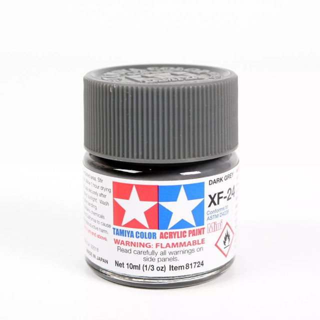 Tamiya Acrylic Mini X & XF Paint Jars (Round, 10ml, .33fl oz), NEW