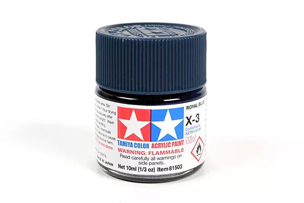Tamiya Acrylic Mini X & XF Paint Jars (Round, 10ml, .33fl oz), NEW