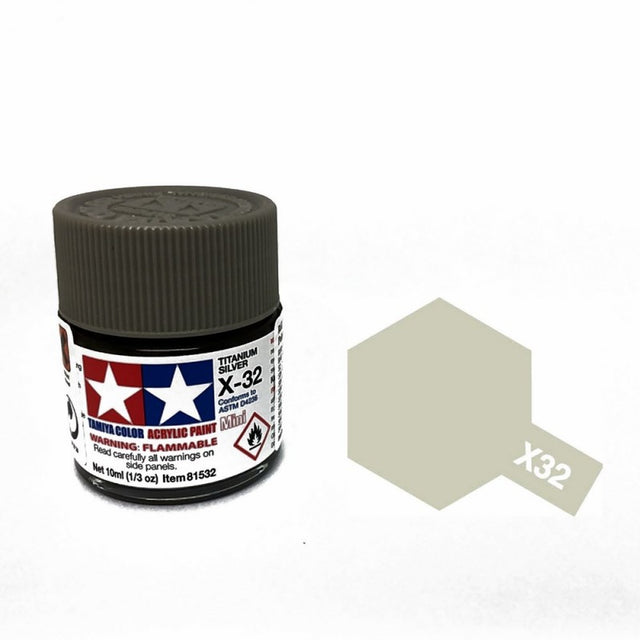 Tamiya Acrylic Mini X Paint Jars (Round, 10ml, .33fl oz), NEW