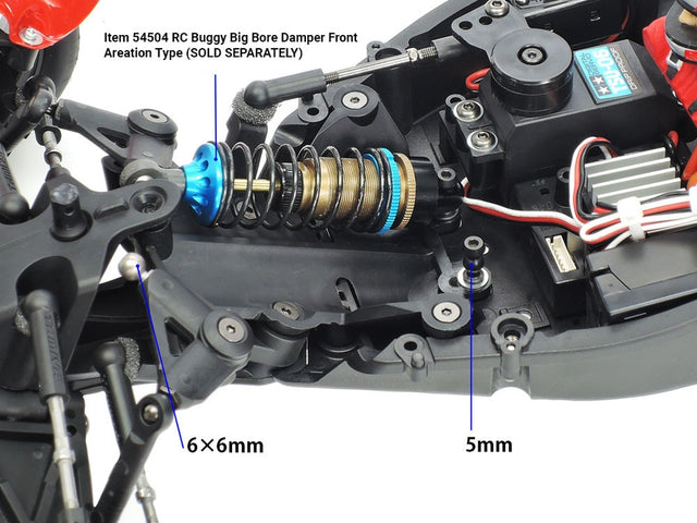 Tamiya 22060 TD2 Mount Pivot Set for Big Bore Dampers (Front) (Astute 2022), NIP