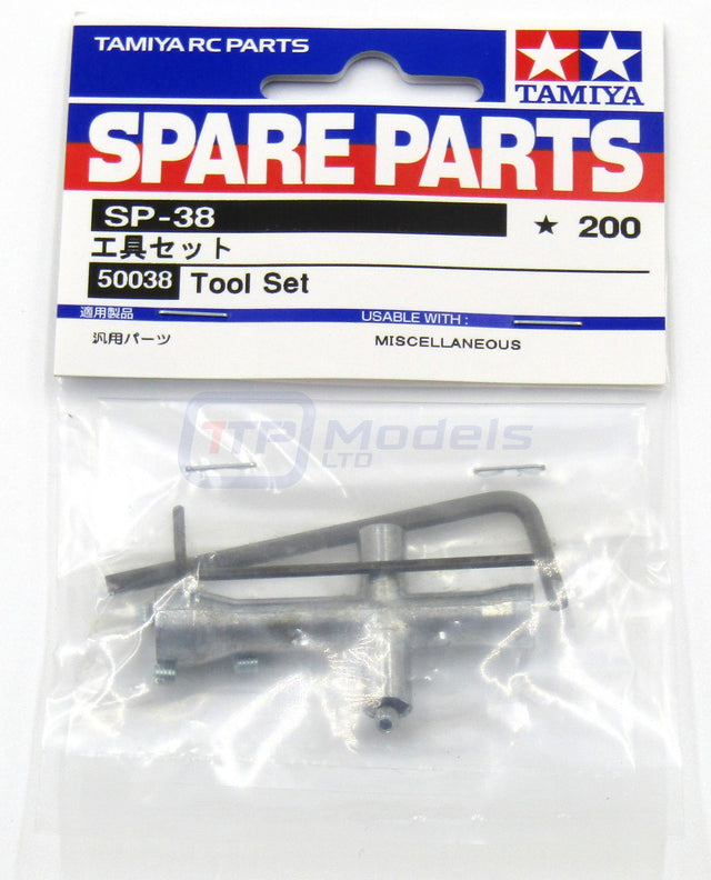 Tamiya 50038 Tool Set, (TT01/TT02/TA01/TA02/WR-02/XV-01/DT02/DT03/DF02/DF03) NIP