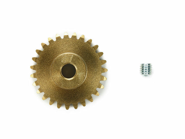 Tamiya 54981 06 Module Hard Coated Aluminum Pinion Gear (27T), (TC01/*TT02), NIP