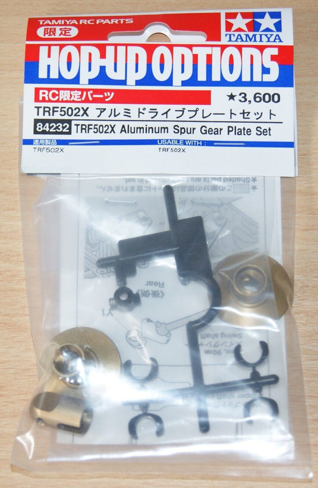 Tamiya 84232 TRF502x Aluminum Spur Gear Plate Set, NIP