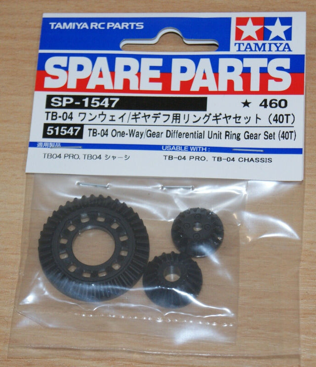 Tamiya 51547 TB-04 One-Way/Gear Differential Unit Ring Gear Set (40T), (TC-01)