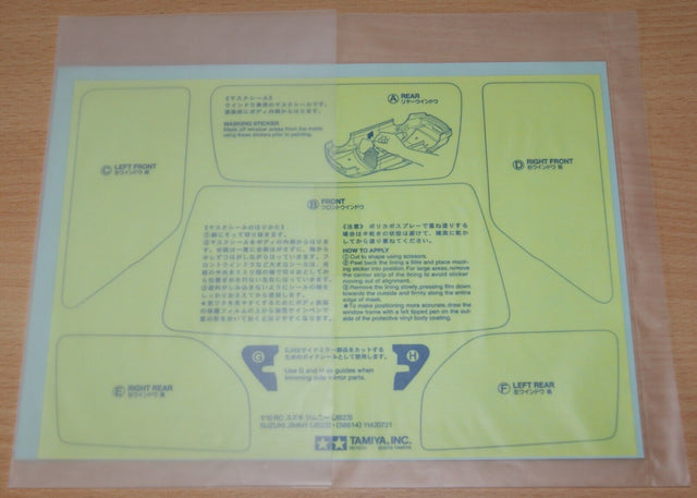 Tamiya 58614 Suzuki Jimny JB23/MF-01X/MF01x, 9495858/19495858 Decals/Stickers