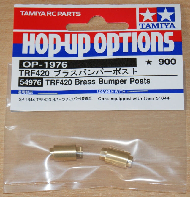 Tamiya 54976 TRF420 Brass Bumper Posts, (TRF420x/TA07MSX/TA08 Pro), NIP