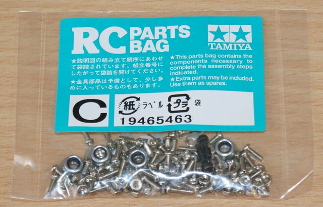 Tamiya 56302 Box-Trailer for Tractor Truck, 9465463/19465463 Screw Bag C, NIP