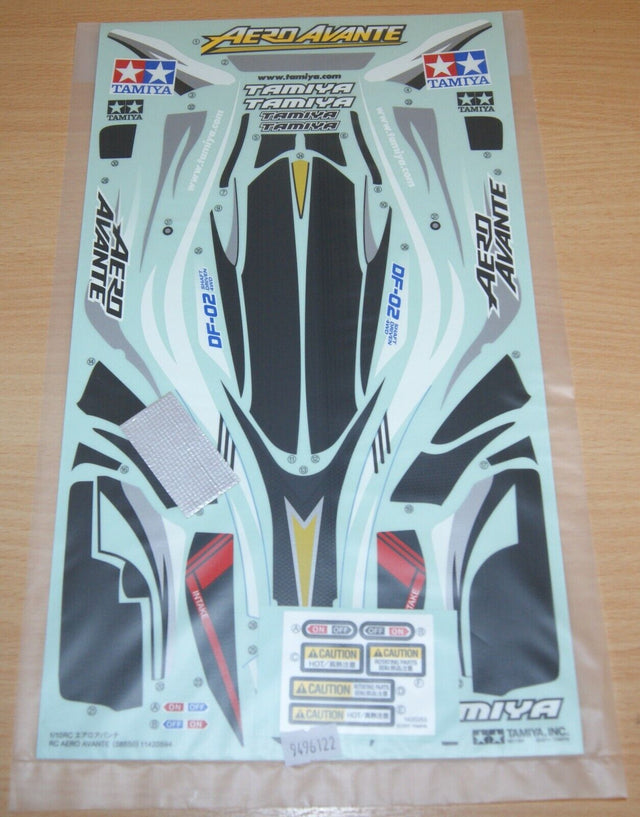 Tamiya 58550 Aero Avante/DF02, 9496122/19496122 Decals/Stickers, NIP