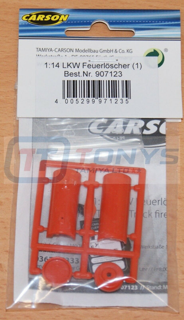 Carson 500907123/C907123 Truck Fire Extinguisher/Drencher for Tamiya Scania/Actros