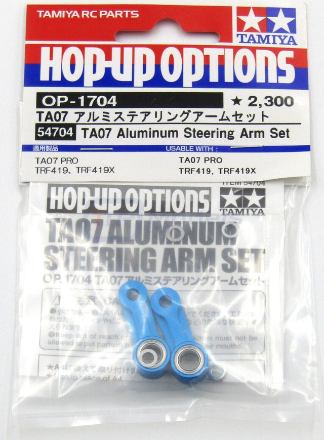 Tamiya 54704 TA07 Aluminum Steering Arm Set, TA07 Pro/TRF419/TRF421/TA08/DT04