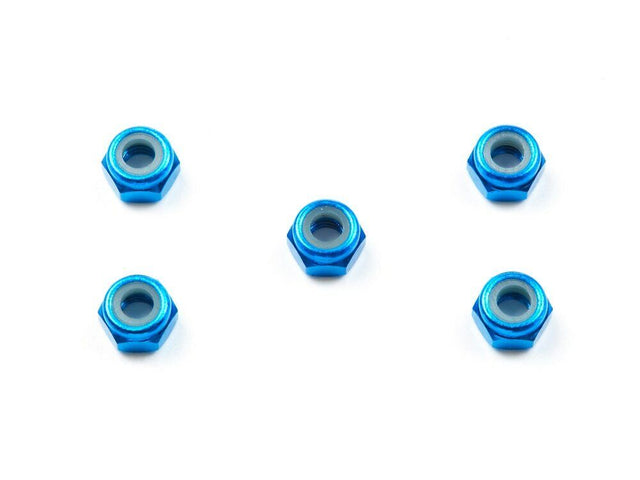 Tamiya 54080 4mm Aluminum Lock Nut, (F104/RM-01/DN-01/F103/TRF201/TRF102), NIP