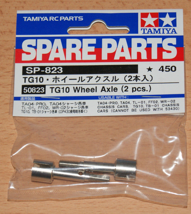 Tamiya 50823 TG10 Wheel Axle (2 Pcs.), (TNS/M05/M06/TL01/TA04/DT02/DF03/CR-01)