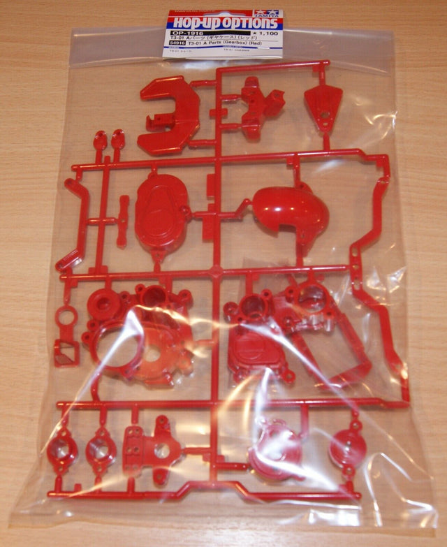 Tamiya 54916 T3-01 A Parts (Gearbox) (Red), (T301/Dancing Rider/Dual Rider), NIP