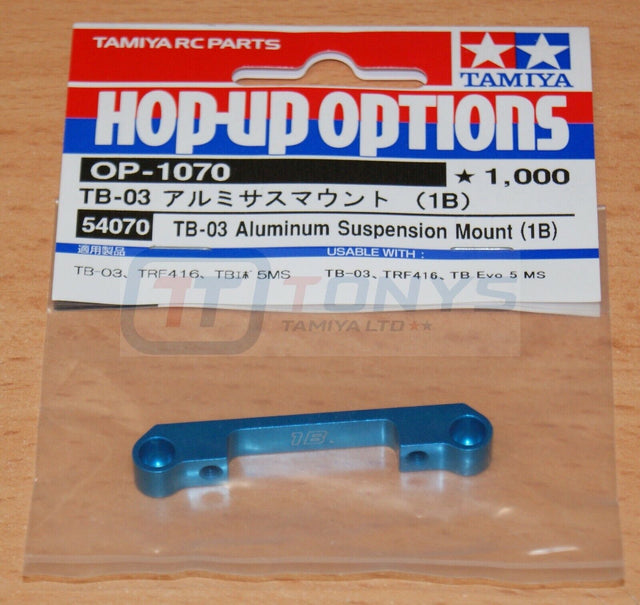 Tamiya 54070 TB-03 Aluminum Suspension Mount (1B), (TB03/TRF416/TB Evo 5), NIP