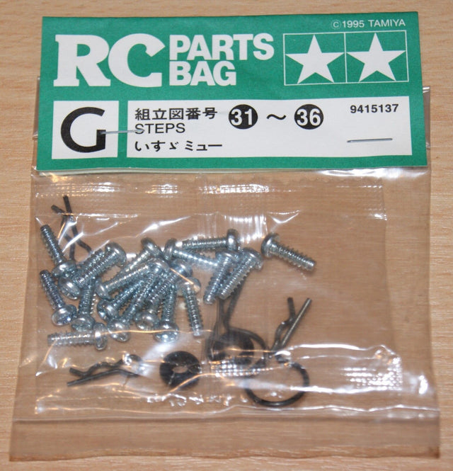 Tamiya 58152 Isuzu Mu/XC/CC01, 9415137/19415137 Metal Parts Bag G, NIP