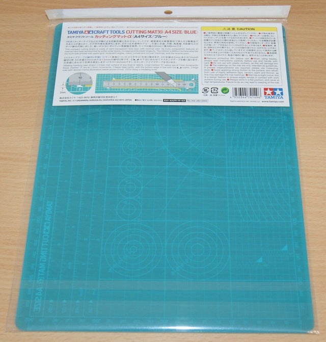 Tamiya 74149 Craft Tools Cutting Mat α (A4 Size/Blue) for RC & Plastic Kits, NIP