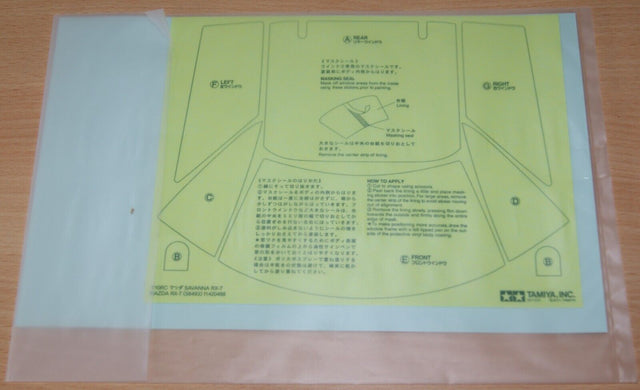 Tamiya 58493 Mazda RX-7/M06, 9495676/19495676 Decals/Stickers, NIP