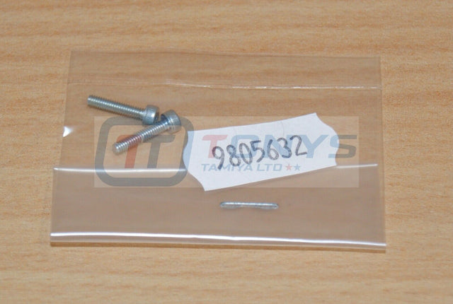 Tamiya 9805632/19805632 2x10mm Cap Screw (2 Pcs.), (TGM02/TGR/F103/TRF801x), NIP