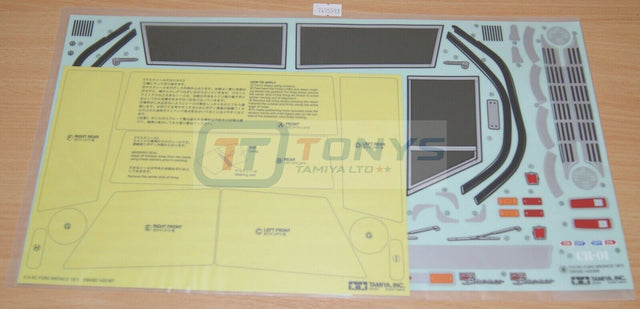 Tamiya 58436 Ford Bronco 1973/CR01/CC01, 9495593/19495593 Decals/Stickers, NIP