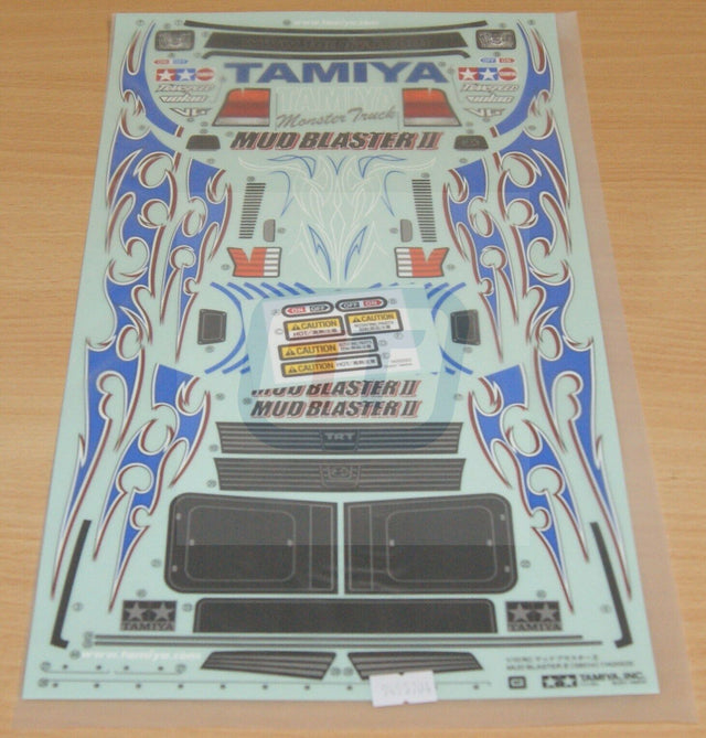 Tamiya 58514 Mud Blaster II/WT01 9495704/19495704 Decals/Stickers & Masking Seal
