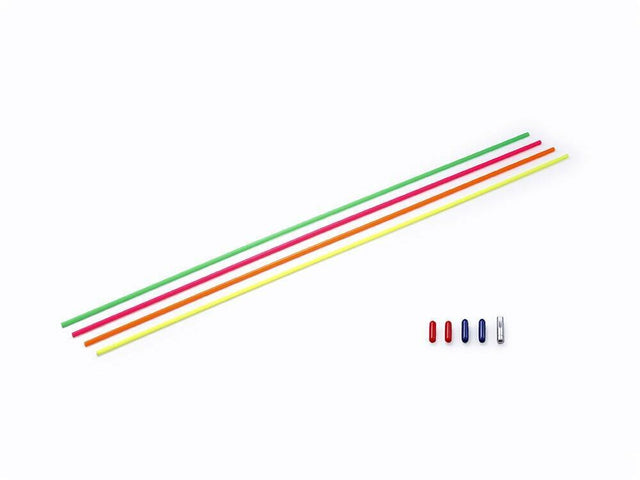 Tamiya 53132 Fluorescent Colour Antenna/Aerial Pipes (4 Pcs) TT01/TT02/DT02/DT03