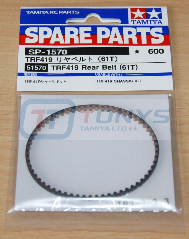 Tamiya 51570 TRF419 Rear Belt (61T), (TRF419X/TRF419XW/TRF419XR), NIP