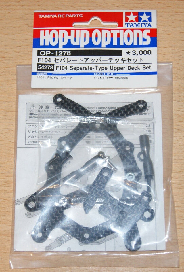 Tamiya 54278 F104 Separate-Type Upper Deck Set, (Ferrari F60/McLaren/F104W), NIP