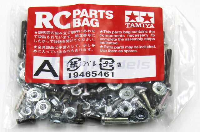 Tamiya 56302 Box-Trailer for Tractor Truck, 9465461/19465461 Screw Bag A, NIP