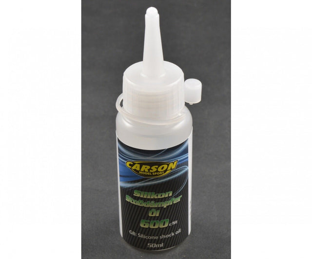 Carson 500905200 Silicone Damper/Shock Oil, 600cSt 50ml (For Tamiya), **Discontinued**