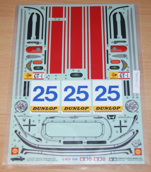 Tamiya 58175 Honda S800 Racing/M02/M05, 9495615/19495615/9495238 Decals/Stickers