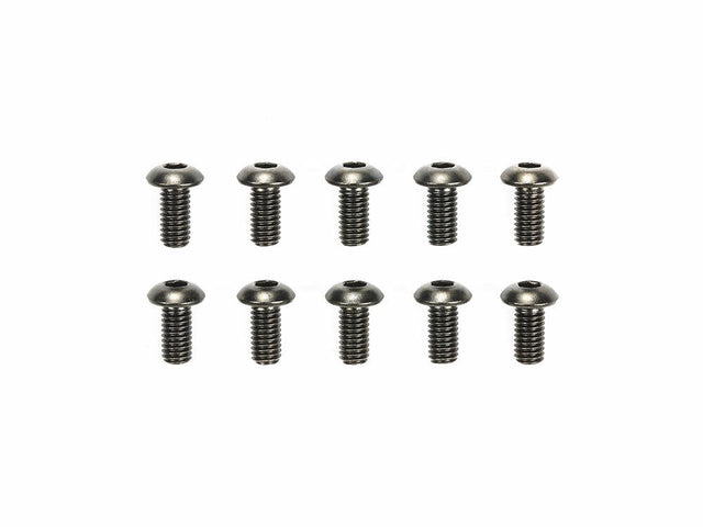 Tamiya 51624 3x6mm Steel Hex Head Screws (10 Pcs.), (TRF/TB Evo/XV-02 Pro), NIP