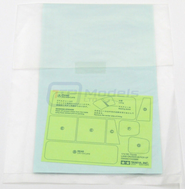 Tamiya 58589 Land Cruiser 40/GF01/GF01FT, 9495814/19495814 Decals/Stickers, NIP