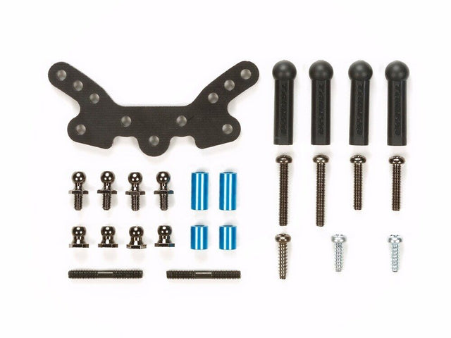 Tamiya 54556 TT-02B FRP Front Damper Stay Set, (Neo Scorcher/TT02B/TT02B-MS) NIP