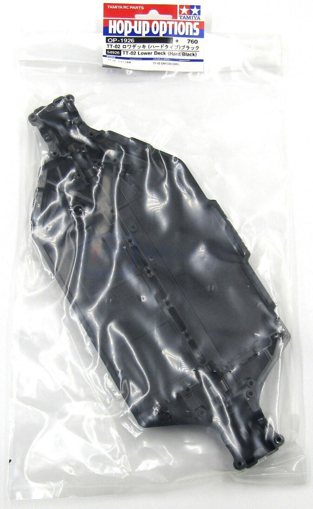 Tamiya 54926 TT-02 Lower Deck/Chassis (Hard/Black) (TT02/TT02B/TT02D/TT02Type-S)