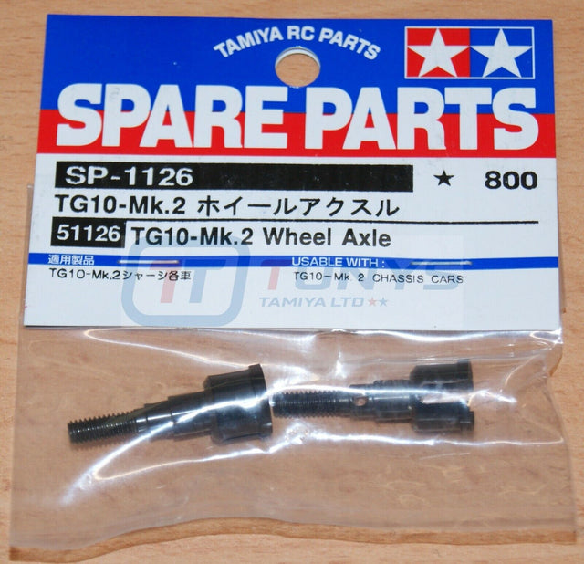 Tamiya 51126 TG10-Mk.2 Wheel Axle, (TG10Mk2/TG10-Mk2FZ), NIP