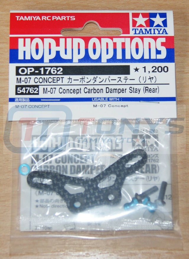 Tamiya 54762 M-07 Concept Carbon Damper Stay (Rear), (M07/M-07R/M07R), NIP