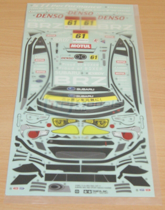 Tamiya 58543 Subaru BRZ R&D Sport/TT01E/TA06, 9495755/19495755 Decals & Masking