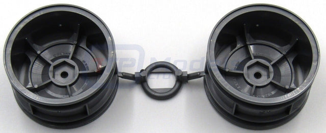 Tamiya 58550 Aero Avante/DF02/DF-02, 0440577/10440577 Rear Wheels (2 Pcs.), NEW