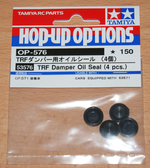 Tamiya 53576 TRF Damper Oil Seals (4 Pcs.), (TRF416/TRF416/TRF417/TRF418/TRF419)