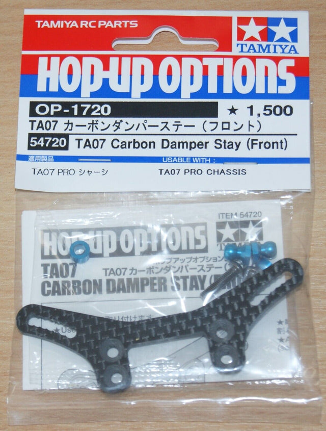 Tamiya 54720 TA07 Carbon Damper Stay (Front), (TA-07/TA07 Pro/TA07R), NIP
