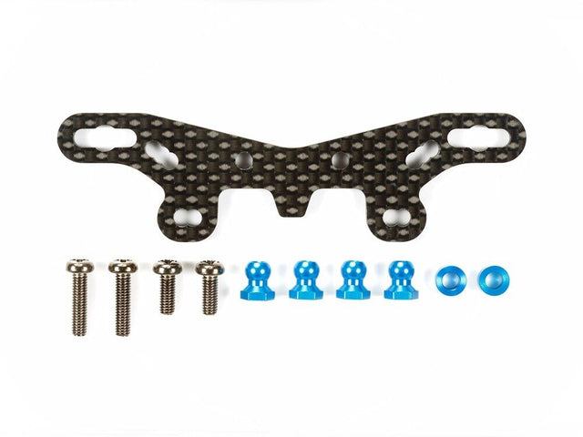 Tamiya 54632 TT-02 Type-S Carbon Damper Stay (Front), (TT02 Type-S Drift), NIP